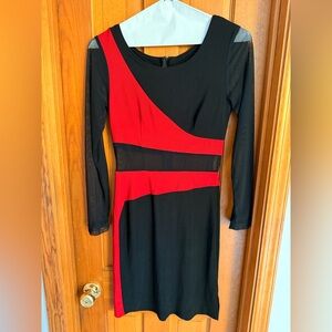 Taheri Red and Black dress